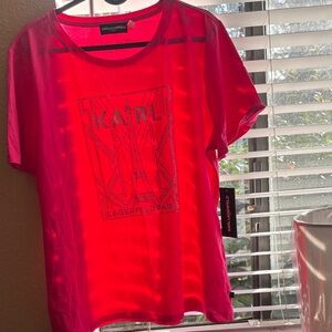 Karl Lagerfeld Vibrant Pink Tee